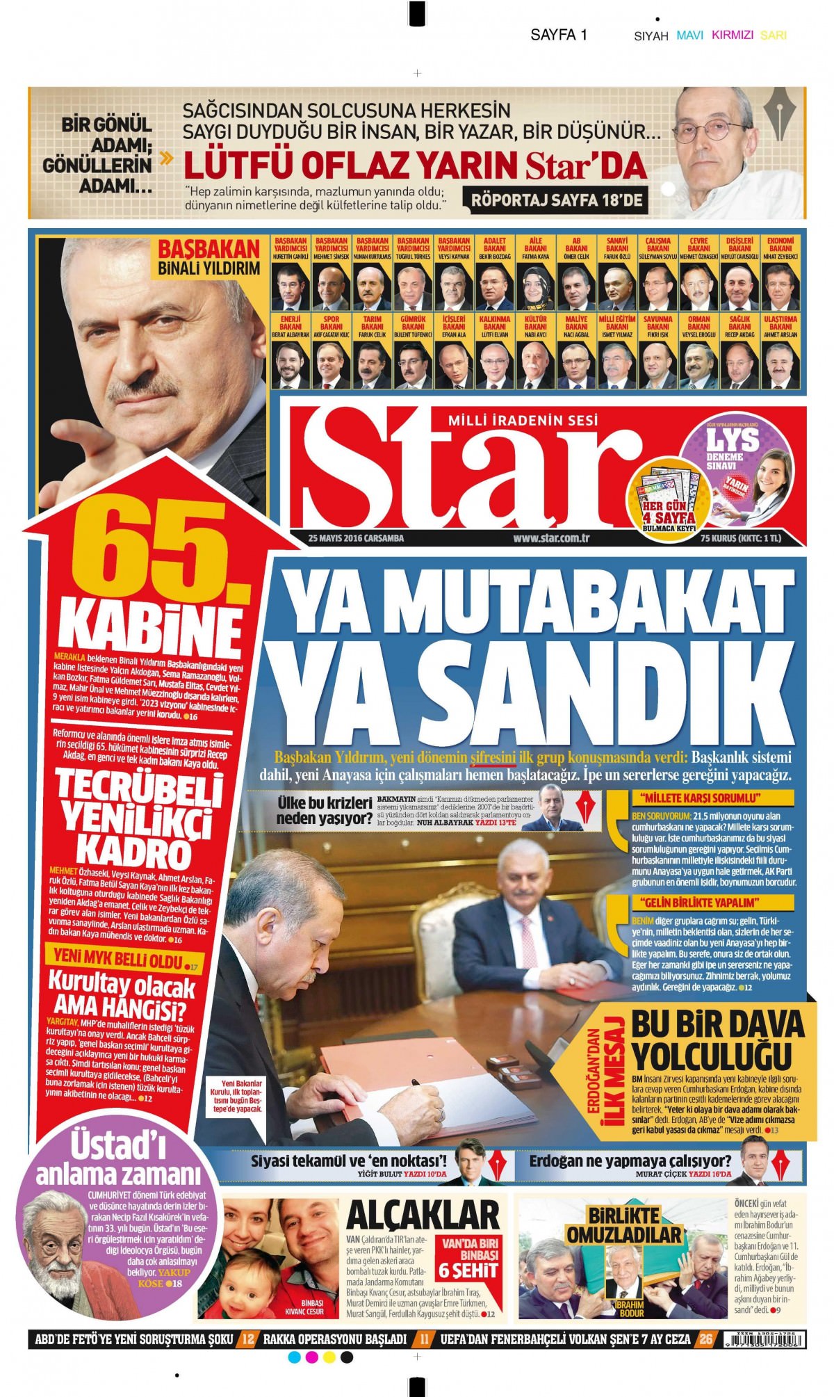 25 Mayıs 2016 gazete manşetleri - 642