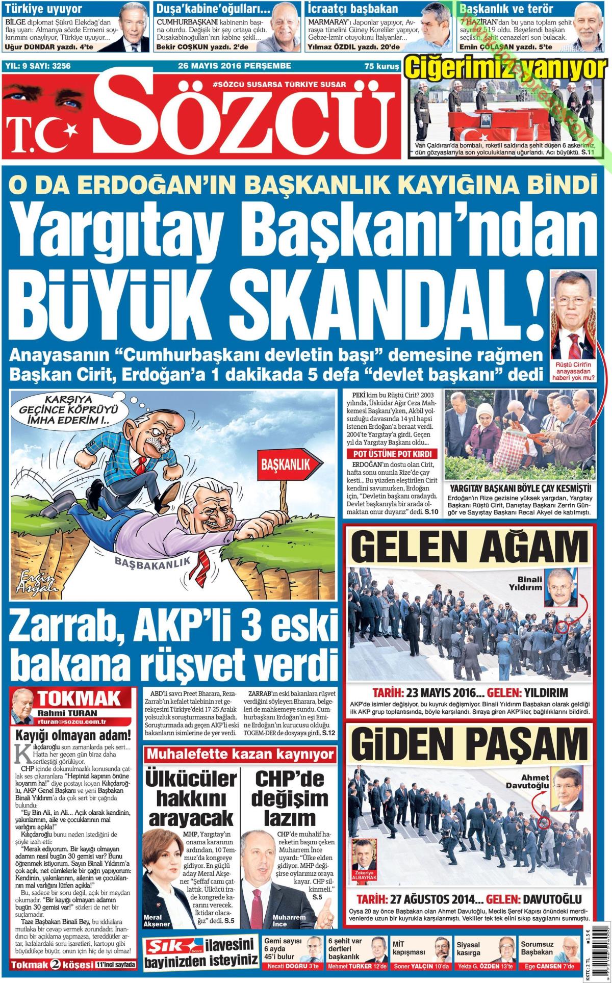 26 Mayıs 2016 gazete manşetleri - 18