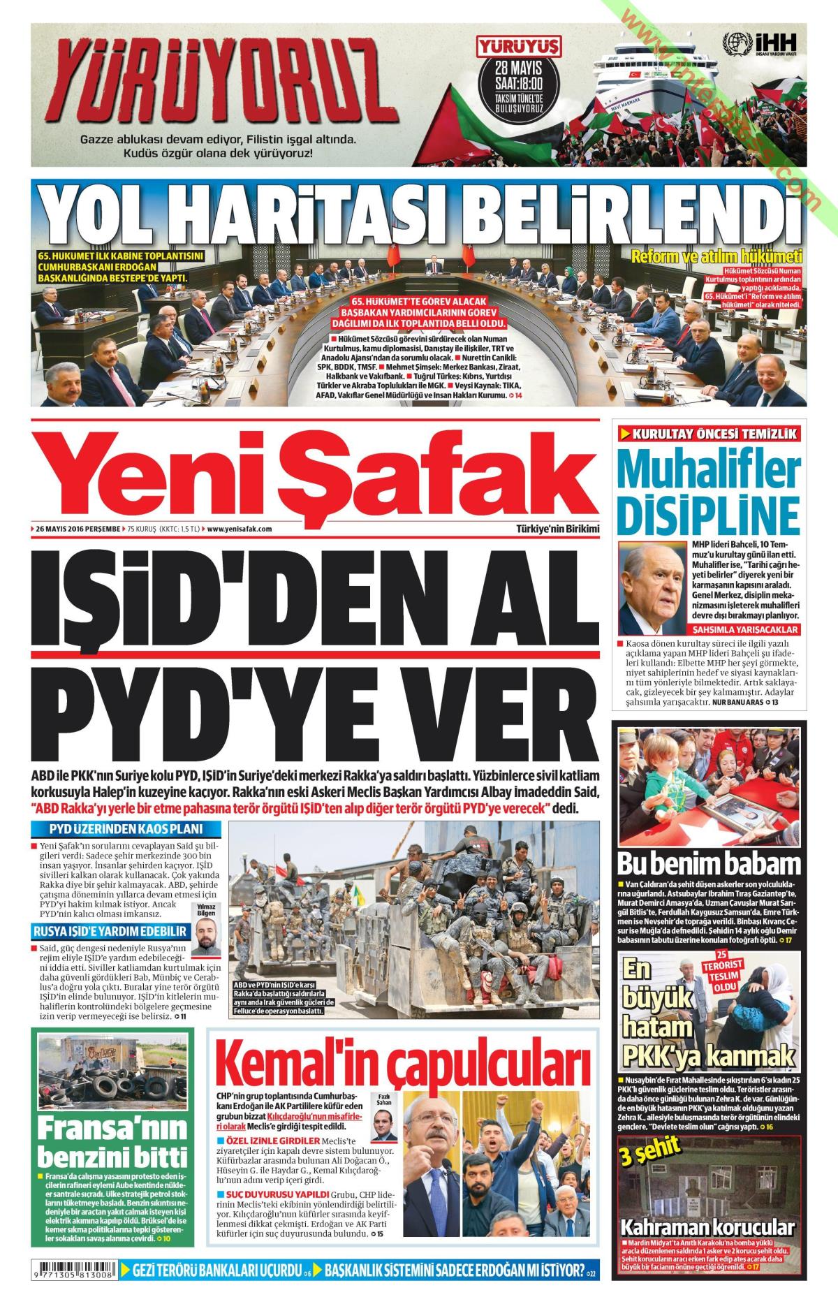 26 Mayıs 2016 gazete manşetleri - 8