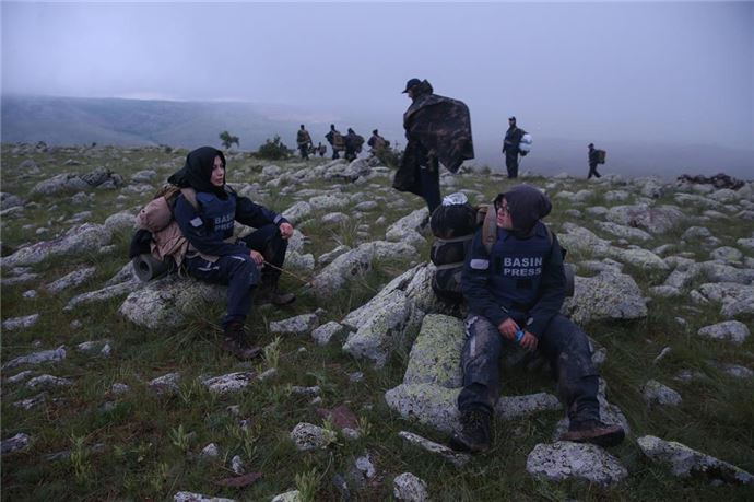 Savaş muhabirlerini PÖH eğitiyor - 866