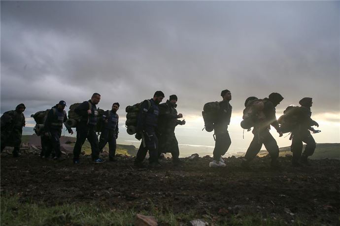 Savaş muhabirlerini PÖH eğitiyor - 891