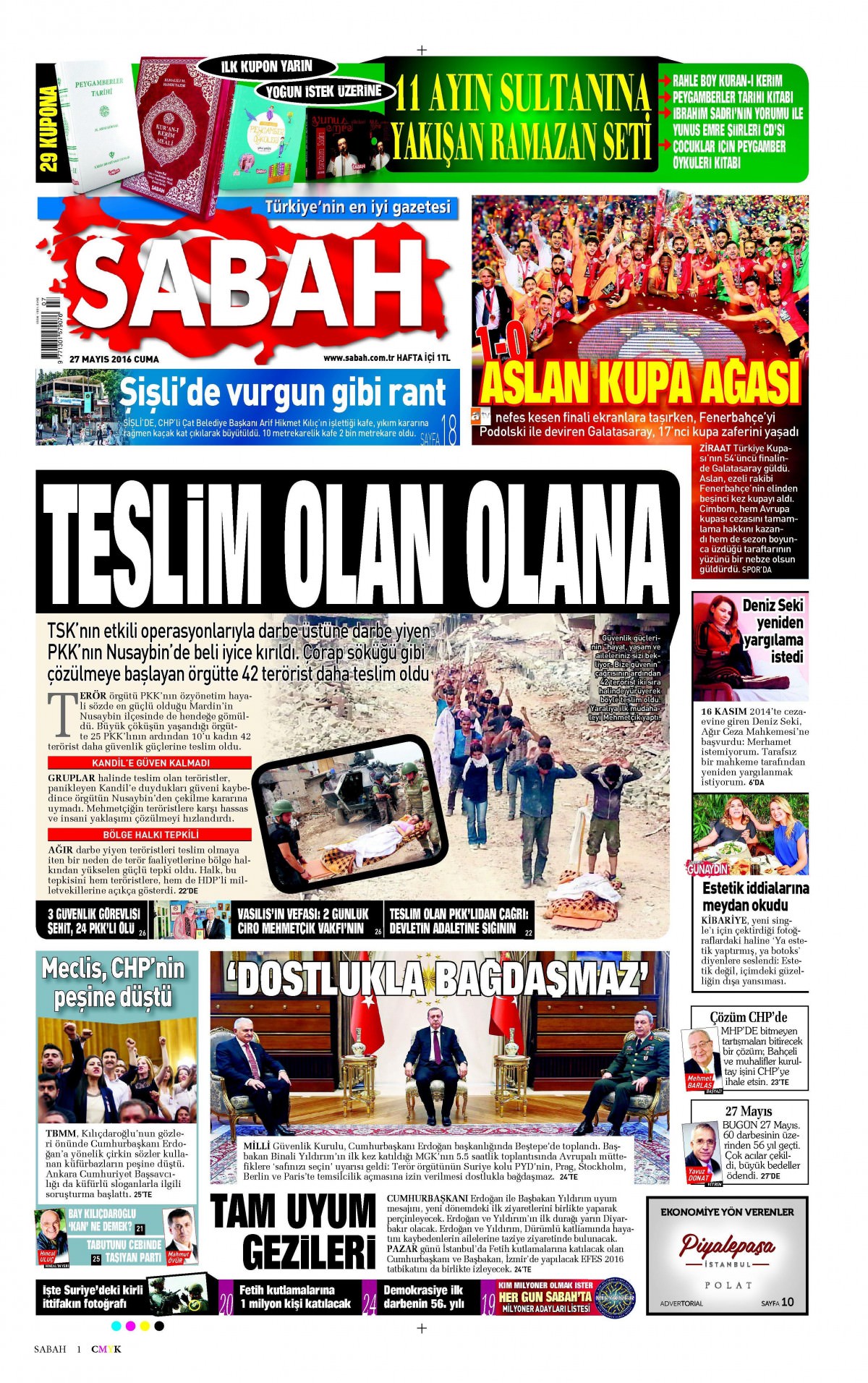 27 Mayıs 2016 gazete manşetleri - 9