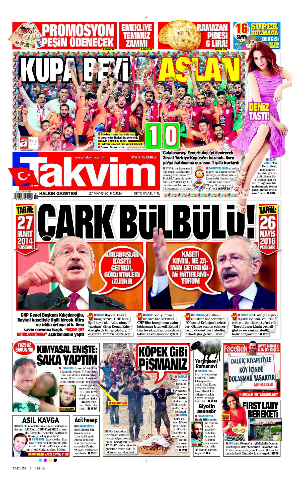 27 Mayıs 2016 gazete manşetleri - 2