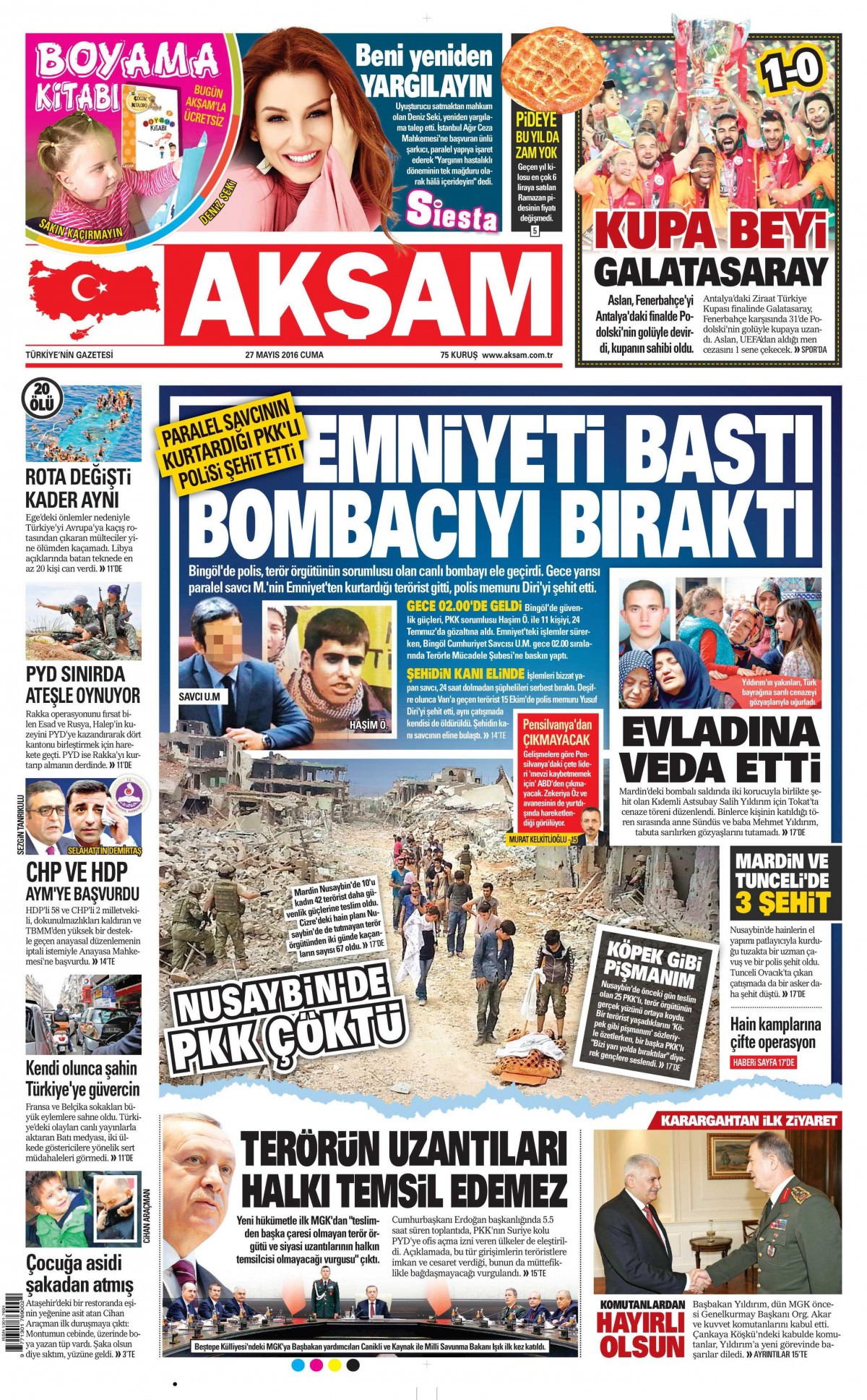 27 Mayıs 2016 gazete manşetleri - 10