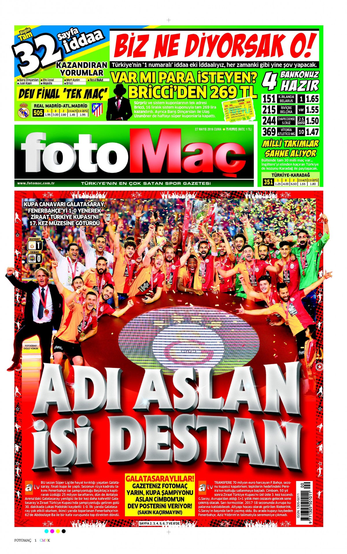 27 Mayıs 2016 gazete manşetleri - 23