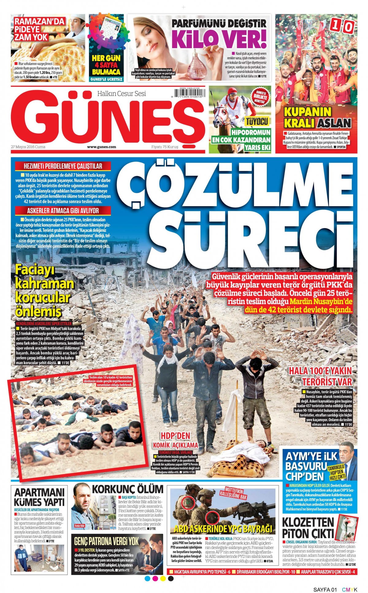 27 Mayıs 2016 gazete manşetleri - 8