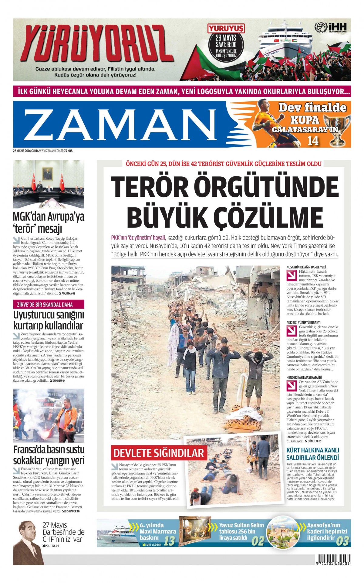 27 Mayıs 2016 gazete manşetleri - 19
