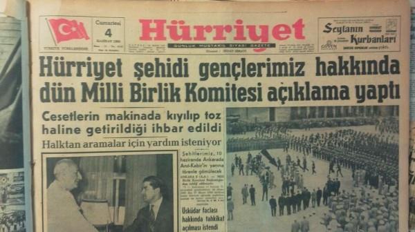 27 Mayıs 1960 gazete manşetleri - 826