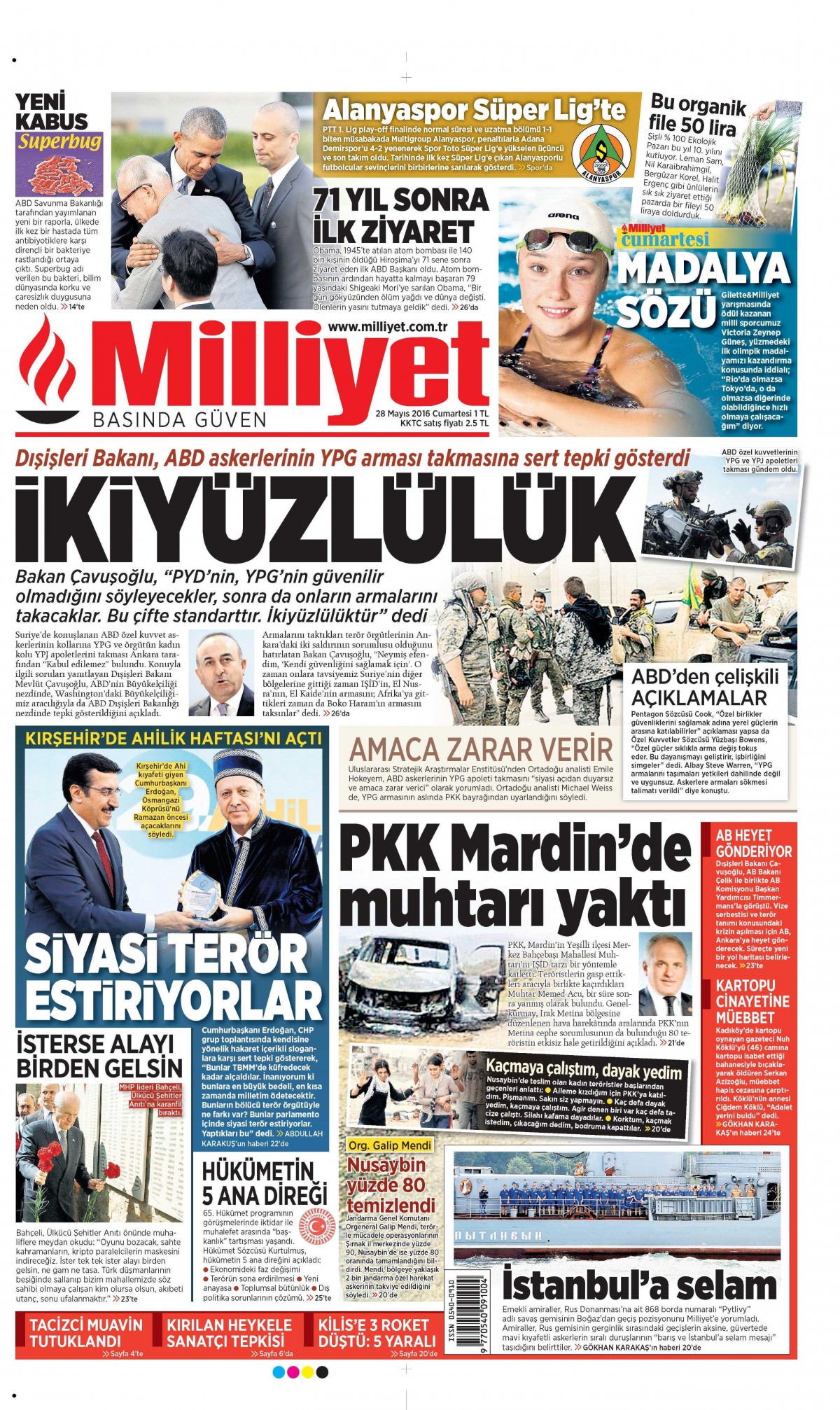 28 Mayıs 2016 gazete manşetleri - 743