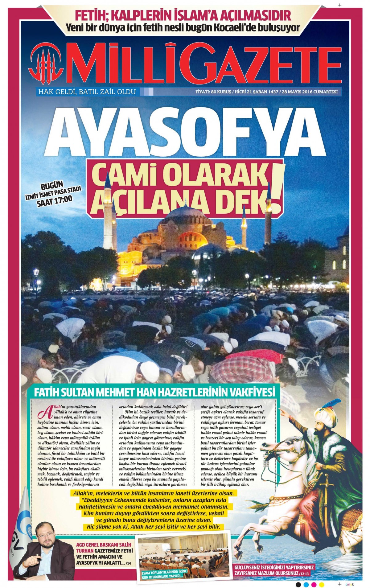 28 Mayıs 2016 gazete manşetleri - 816