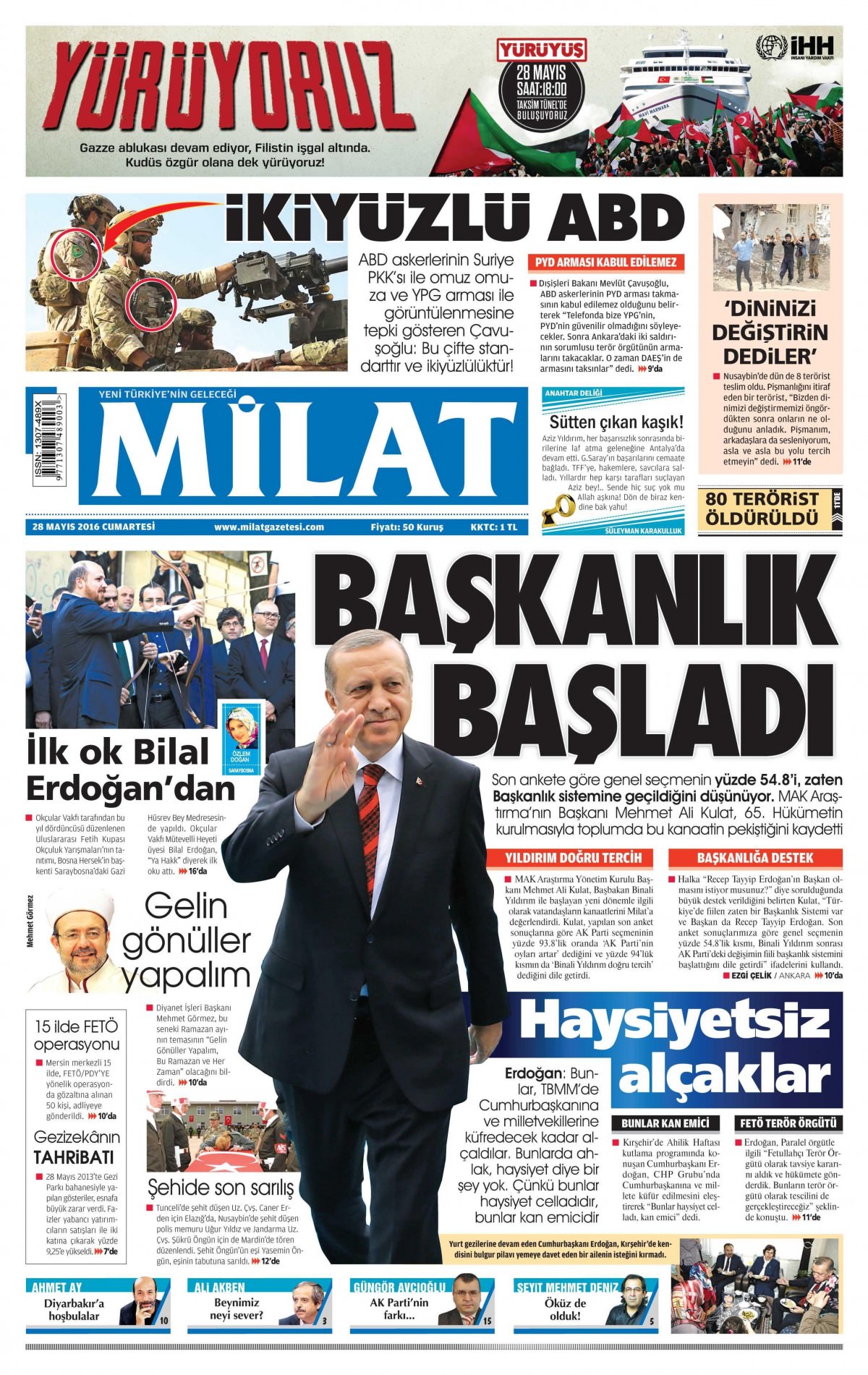 28 Mayıs 2016 gazete manşetleri - 913