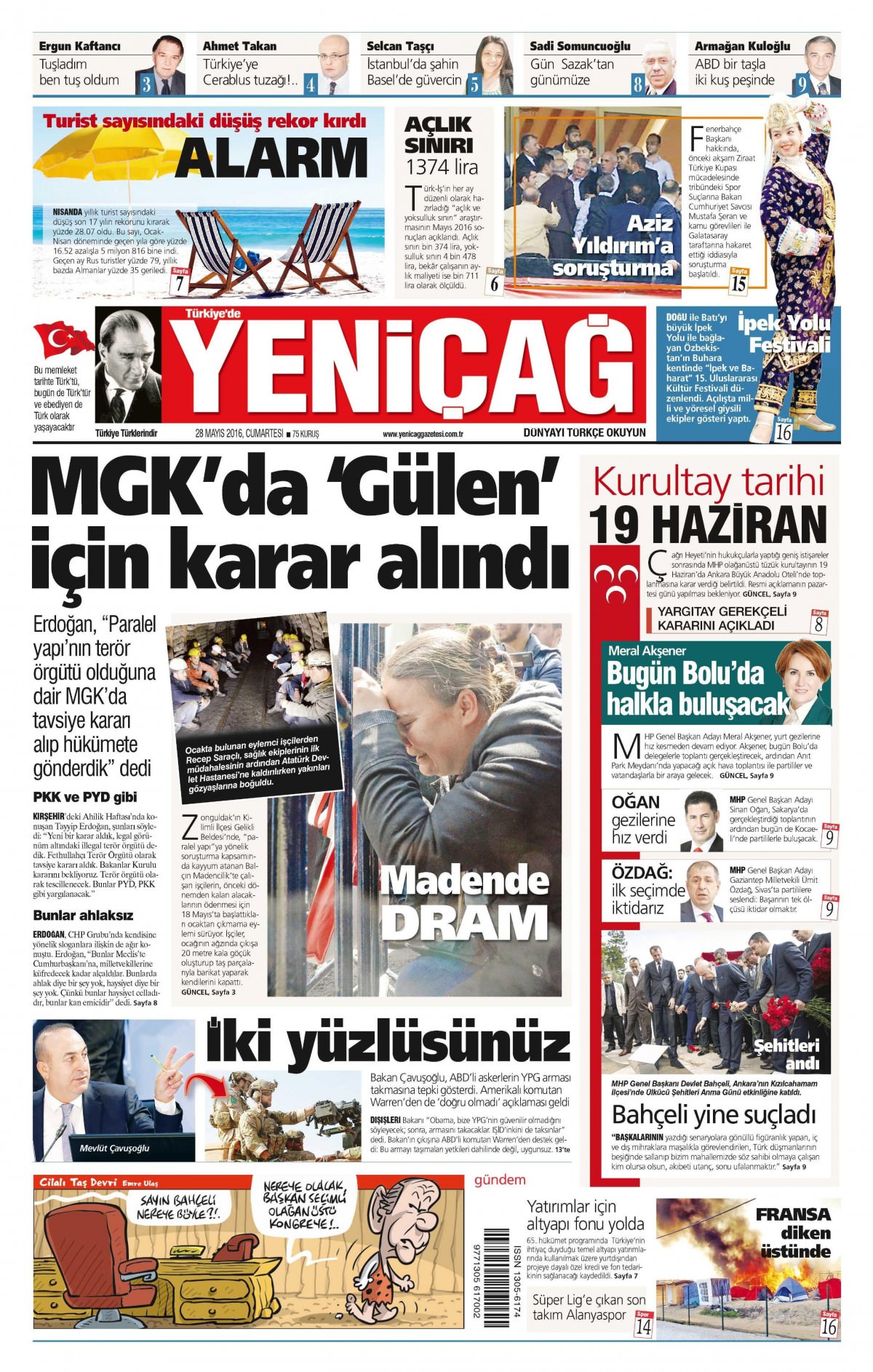 28 Mayıs 2016 gazete manşetleri - 832