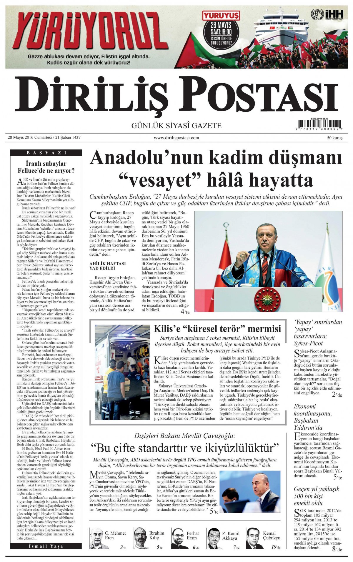 28 Mayıs 2016 gazete manşetleri - 663