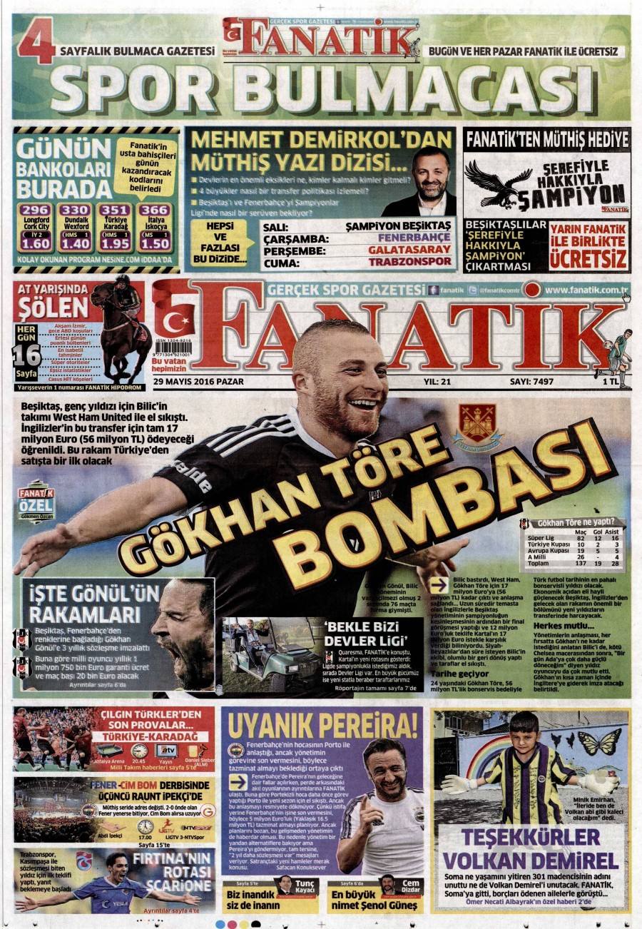 29 Mayıs 2016 gazete manşetleri - 769