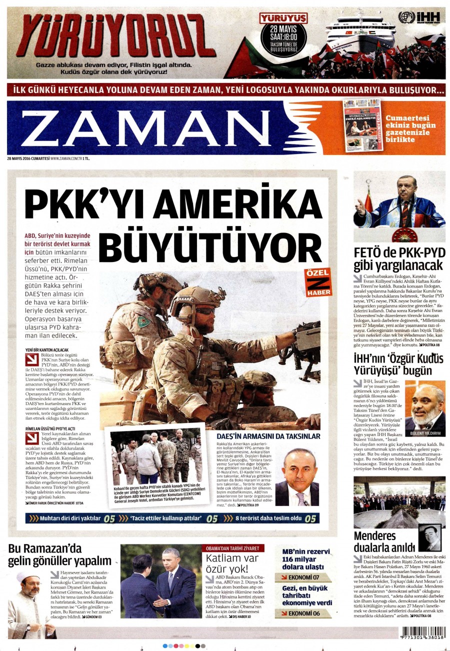 29 Mayıs 2016 gazete manşetleri - 874
