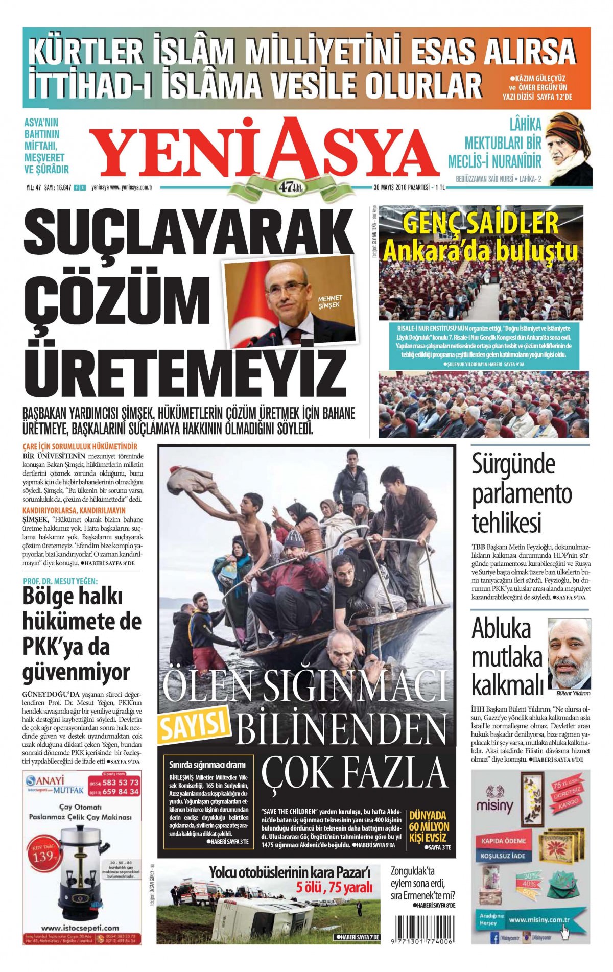 30 Mayıs 2016 gazete manşetleri - 602