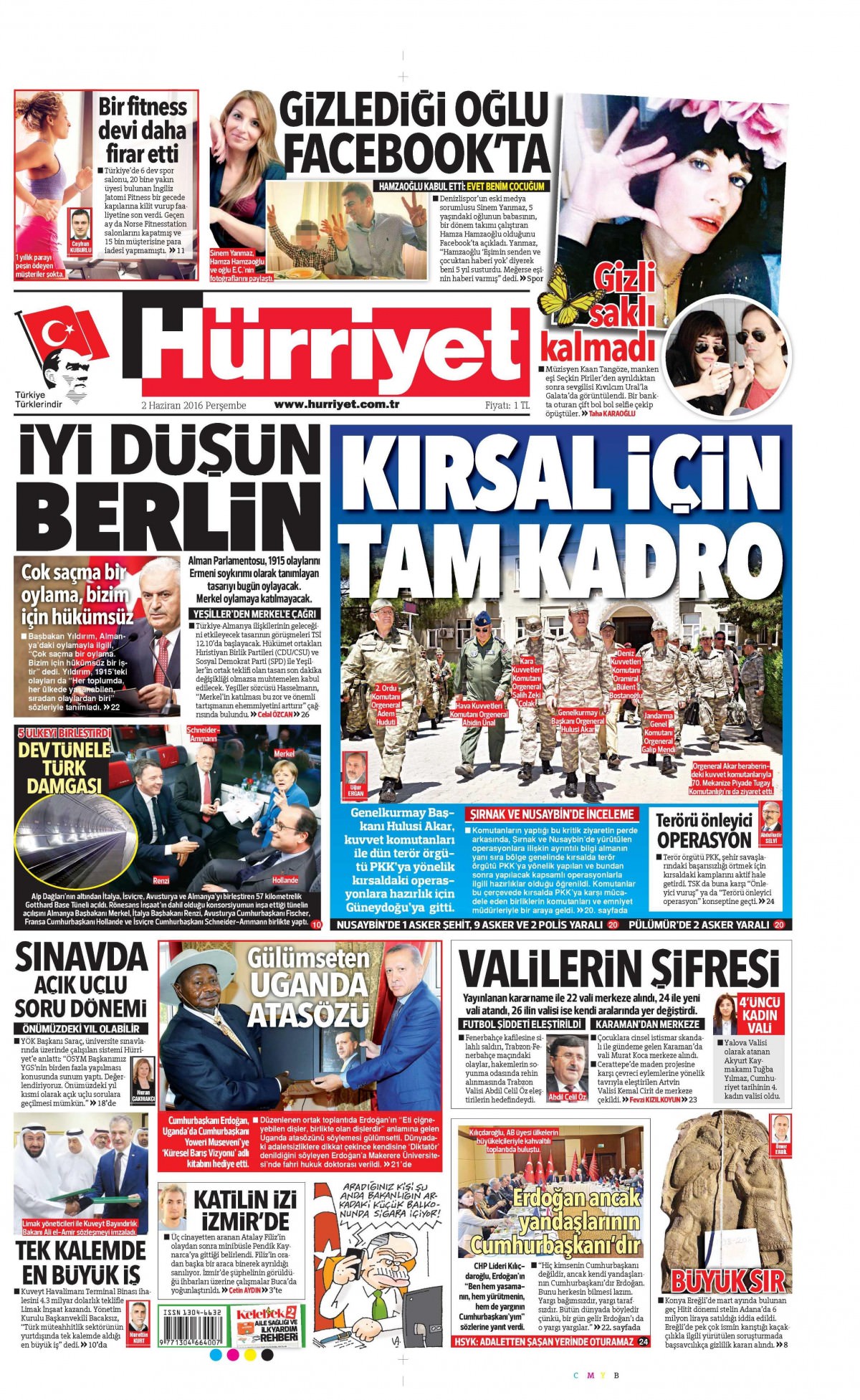 2 Haziran 2016 gazete manşetleri - 919