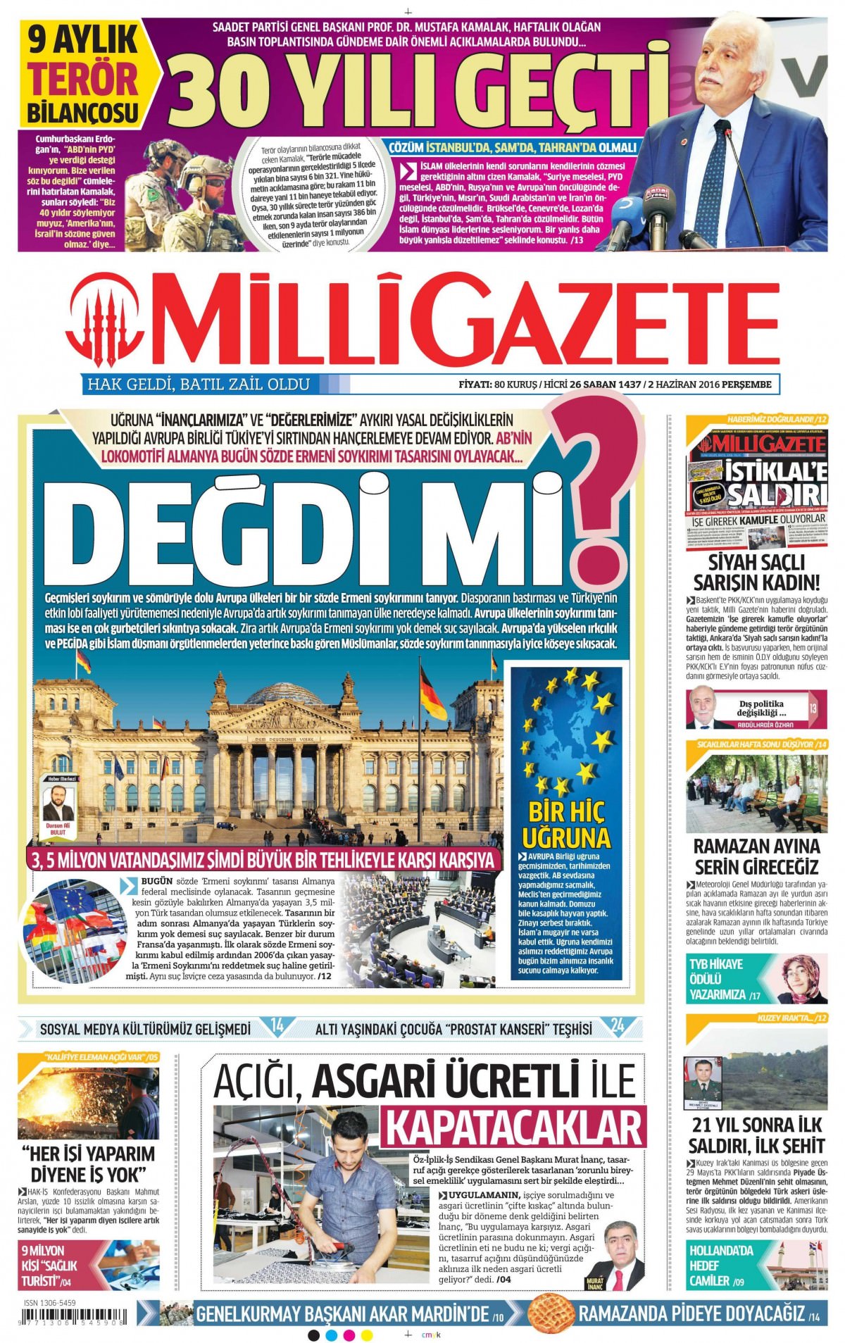 2 Haziran 2016 gazete manşetleri - 538