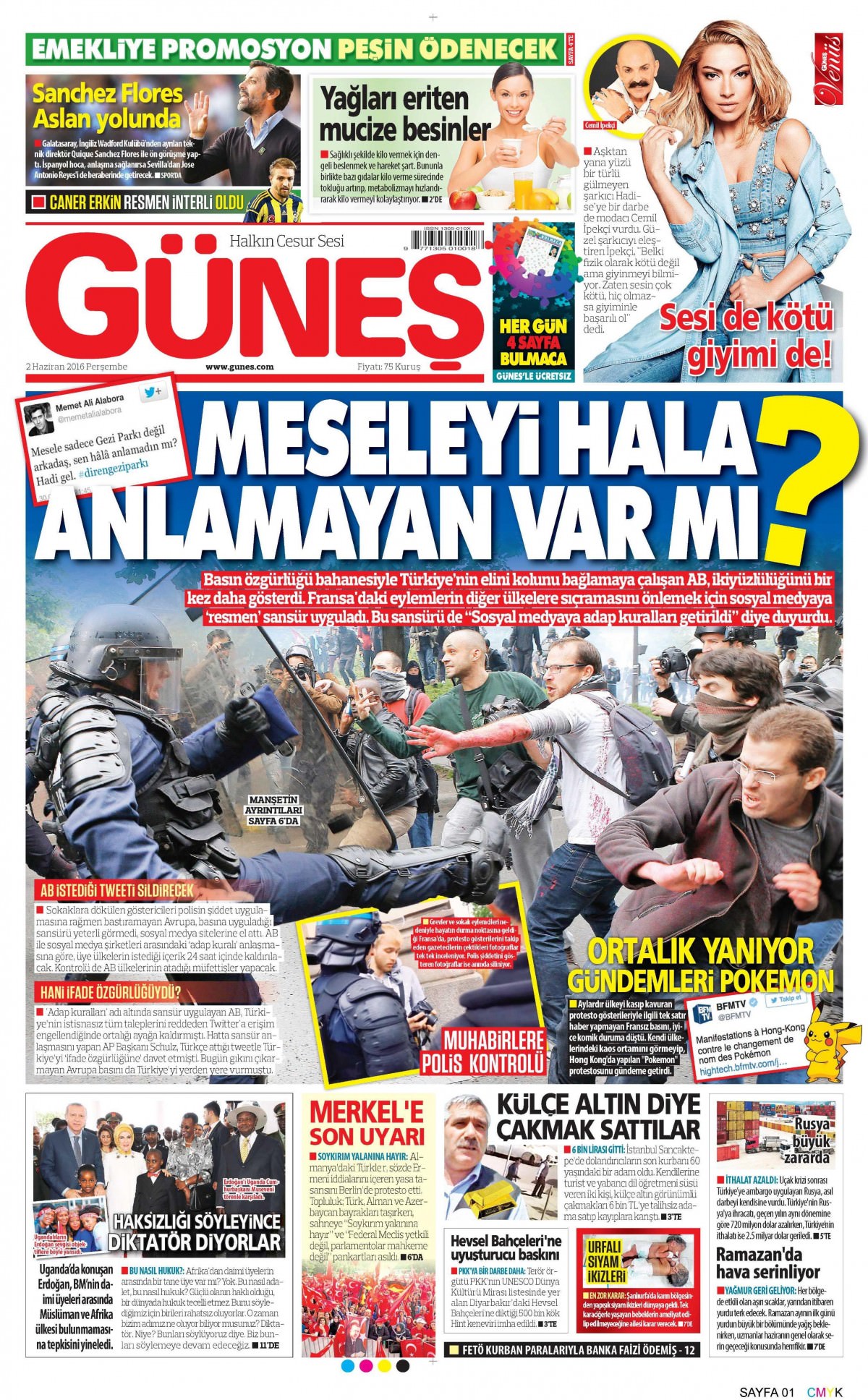 2 Haziran 2016 gazete manşetleri - 803