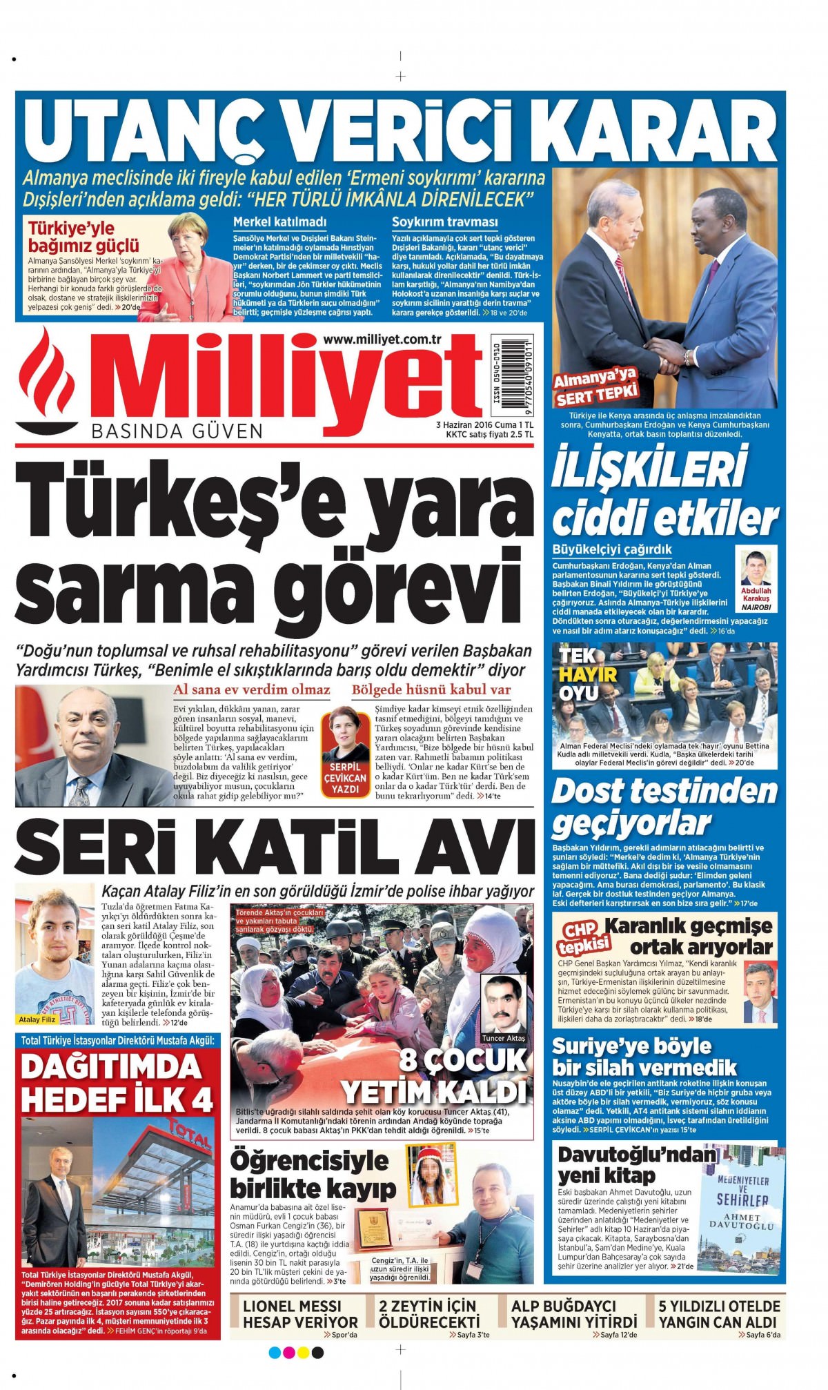 3 Haziran 2016 gazete manşetleri - 17