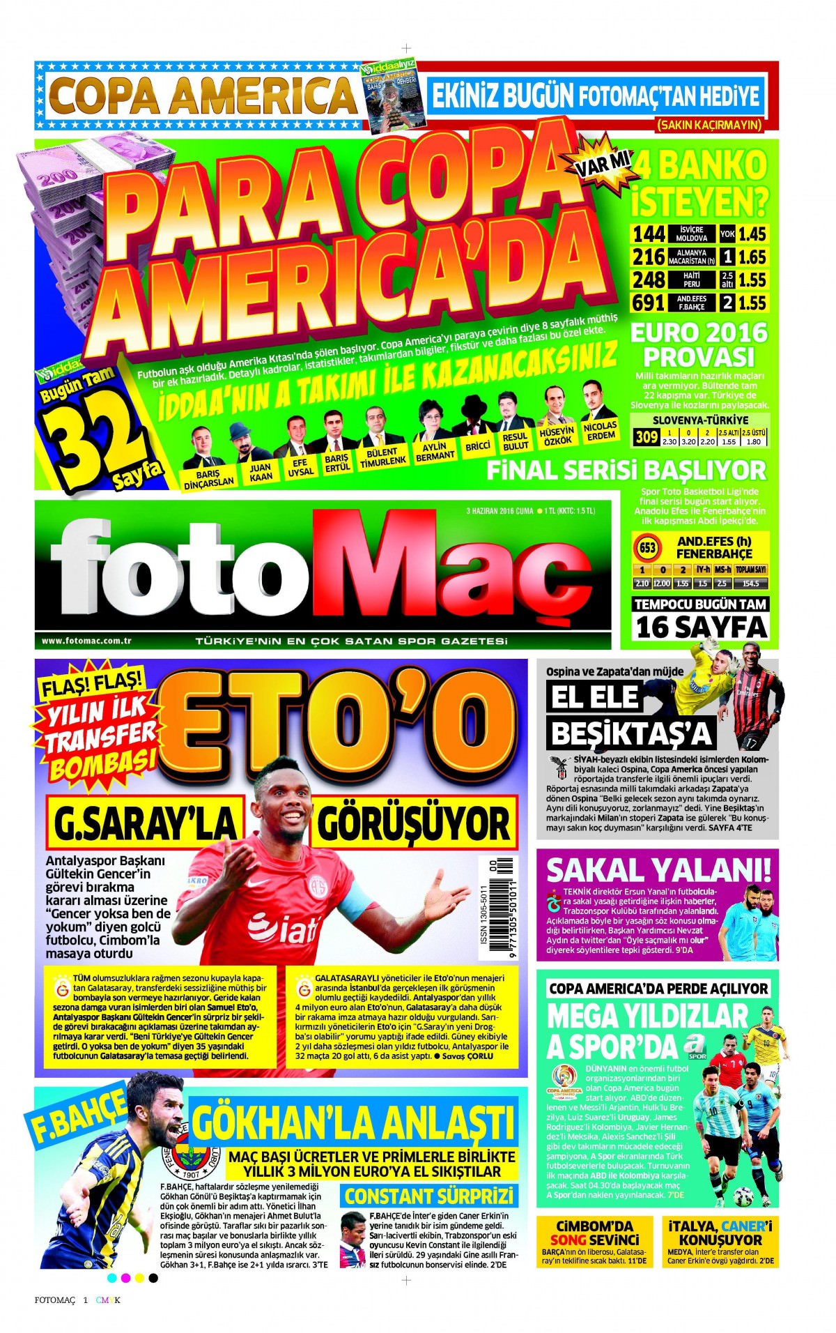 3 Haziran 2016 gazete manşetleri - 7
