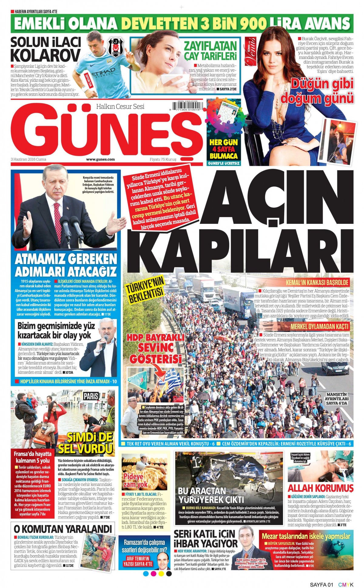 3 Haziran 2016 gazete manşetleri - 18