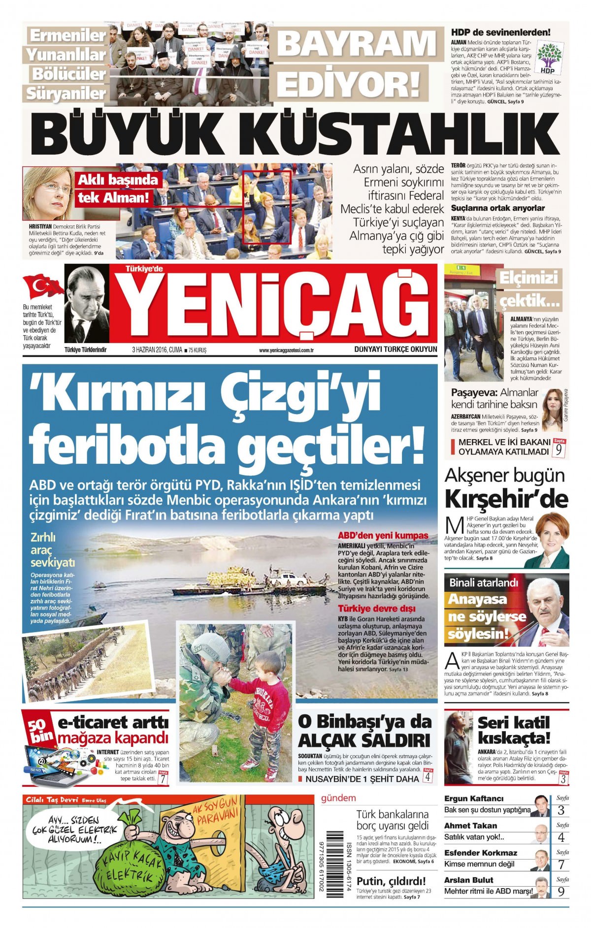 3 Haziran 2016 gazete manşetleri - 16