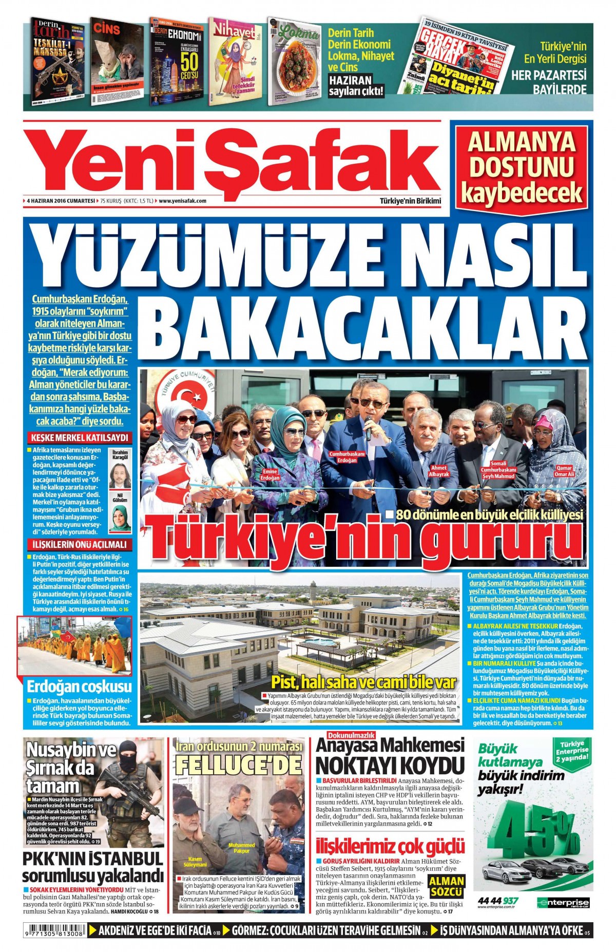 4 Haziran 2016 gazete manşetleri - 18