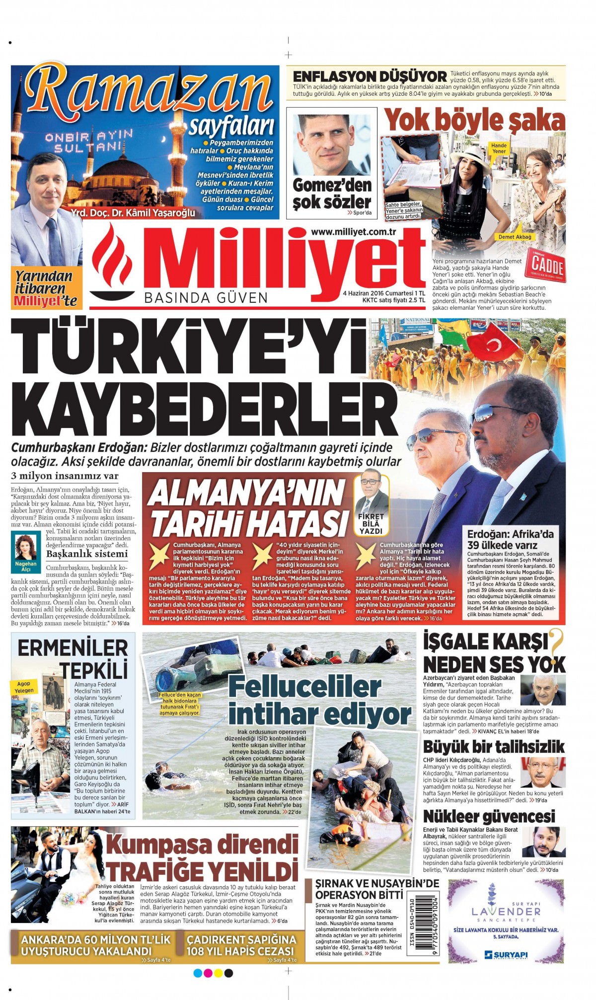 4 Haziran 2016 gazete manşetleri - 10