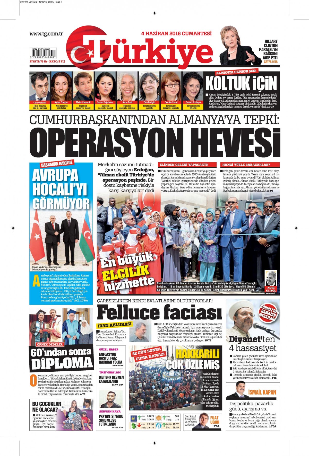 4 Haziran 2016 gazete manşetleri - 7