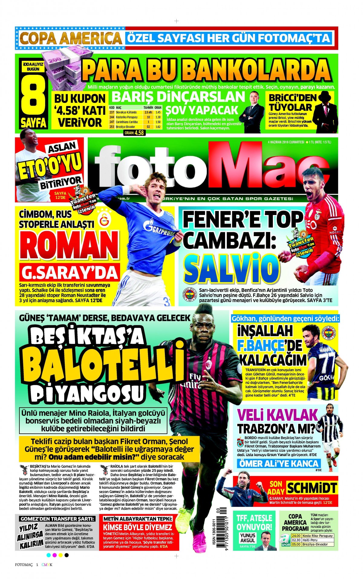 4 Haziran 2016 gazete manşetleri - 20