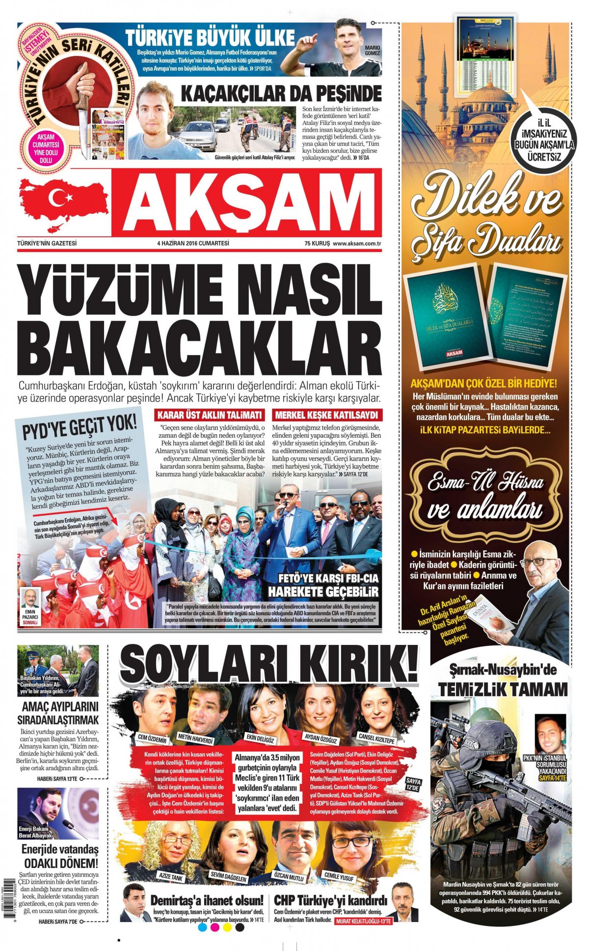 4 Haziran 2016 gazete manşetleri - 8