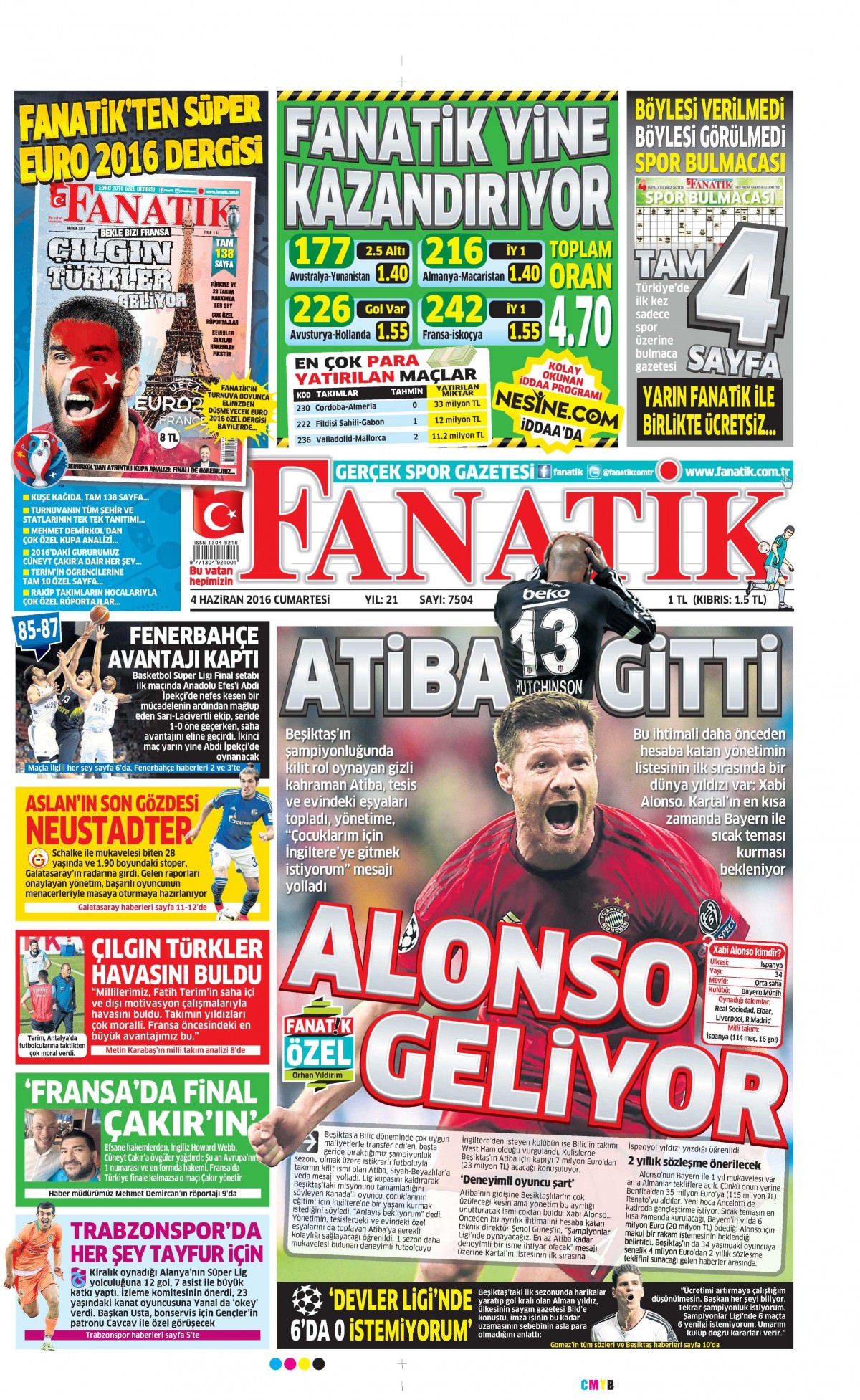 4 Haziran 2016 gazete manşetleri - 3