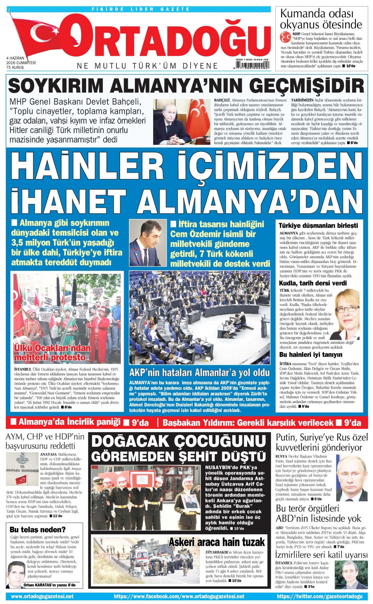 4 Haziran 2016 gazete manşetleri - 12