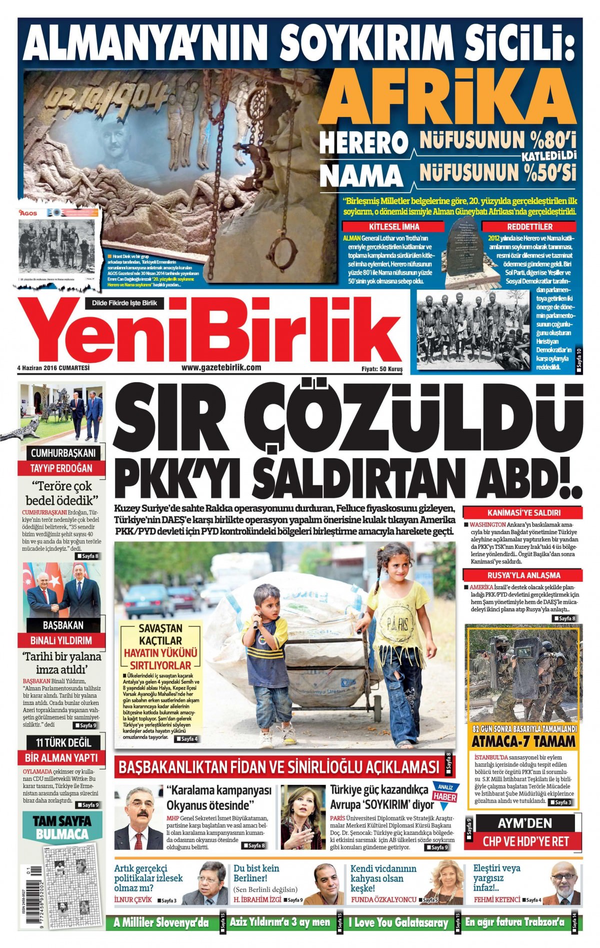 4 Haziran 2016 gazete manşetleri - 14