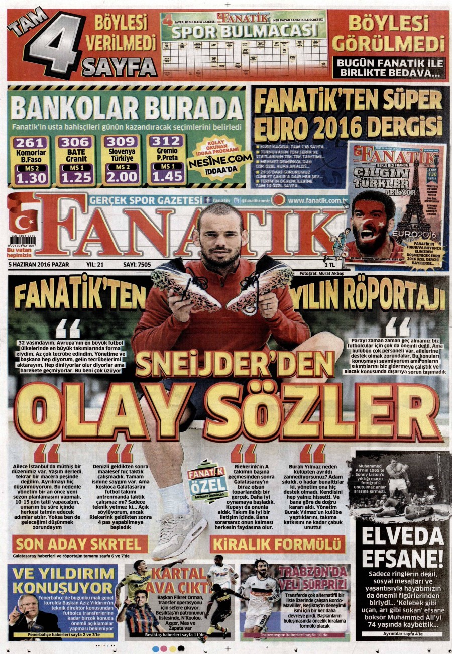 5 Haziran 2016 gazete manşetleri - 657