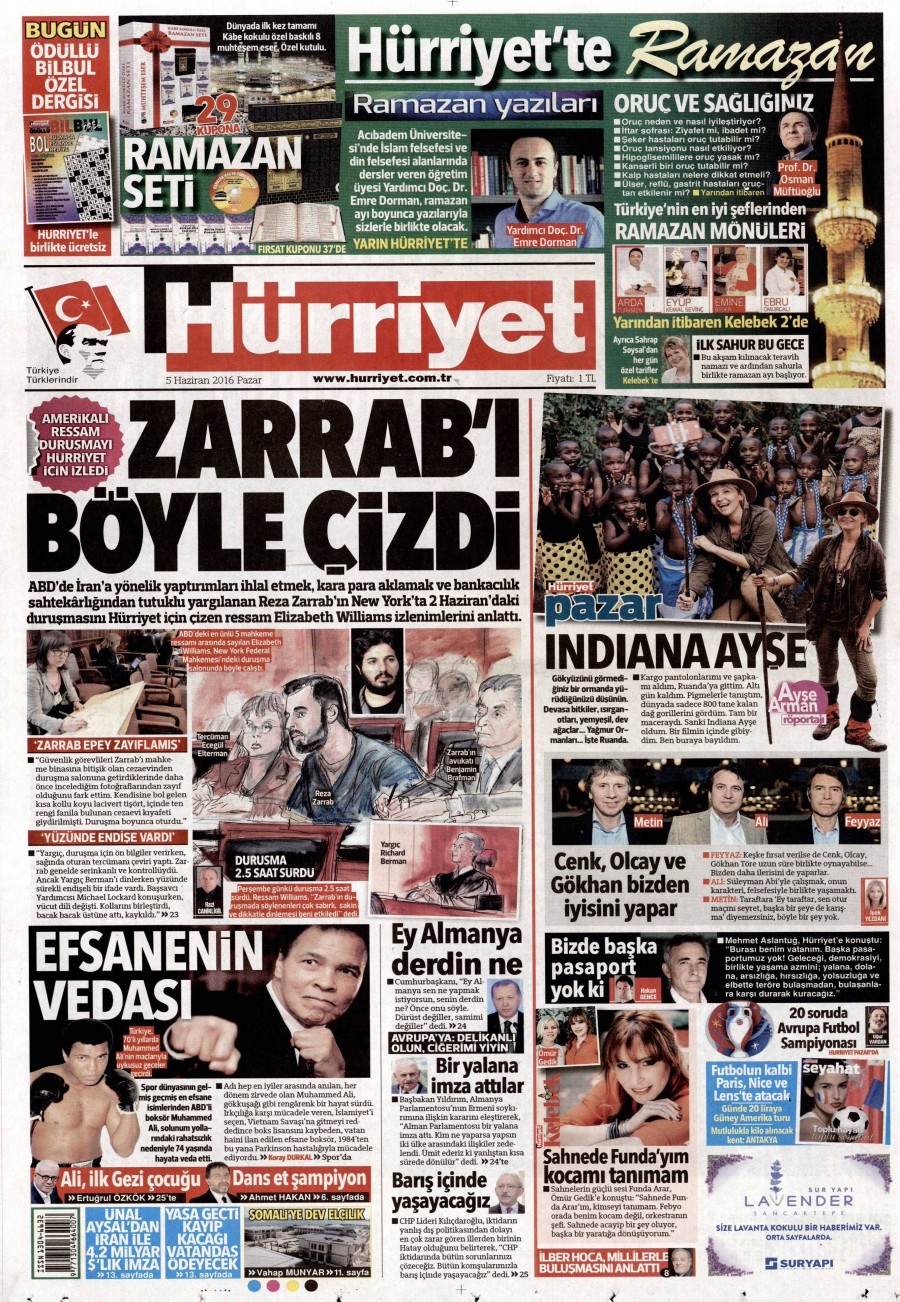 5 Haziran 2016 gazete manşetleri - 855