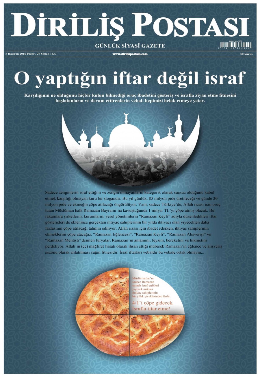 5 Haziran 2016 gazete manşetleri - 630