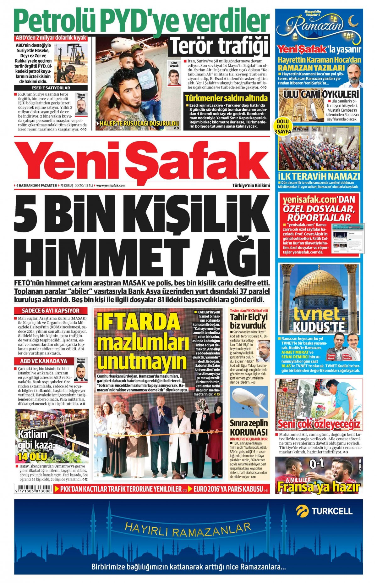 6 Haziran 2016 gazete manşetleri - 12