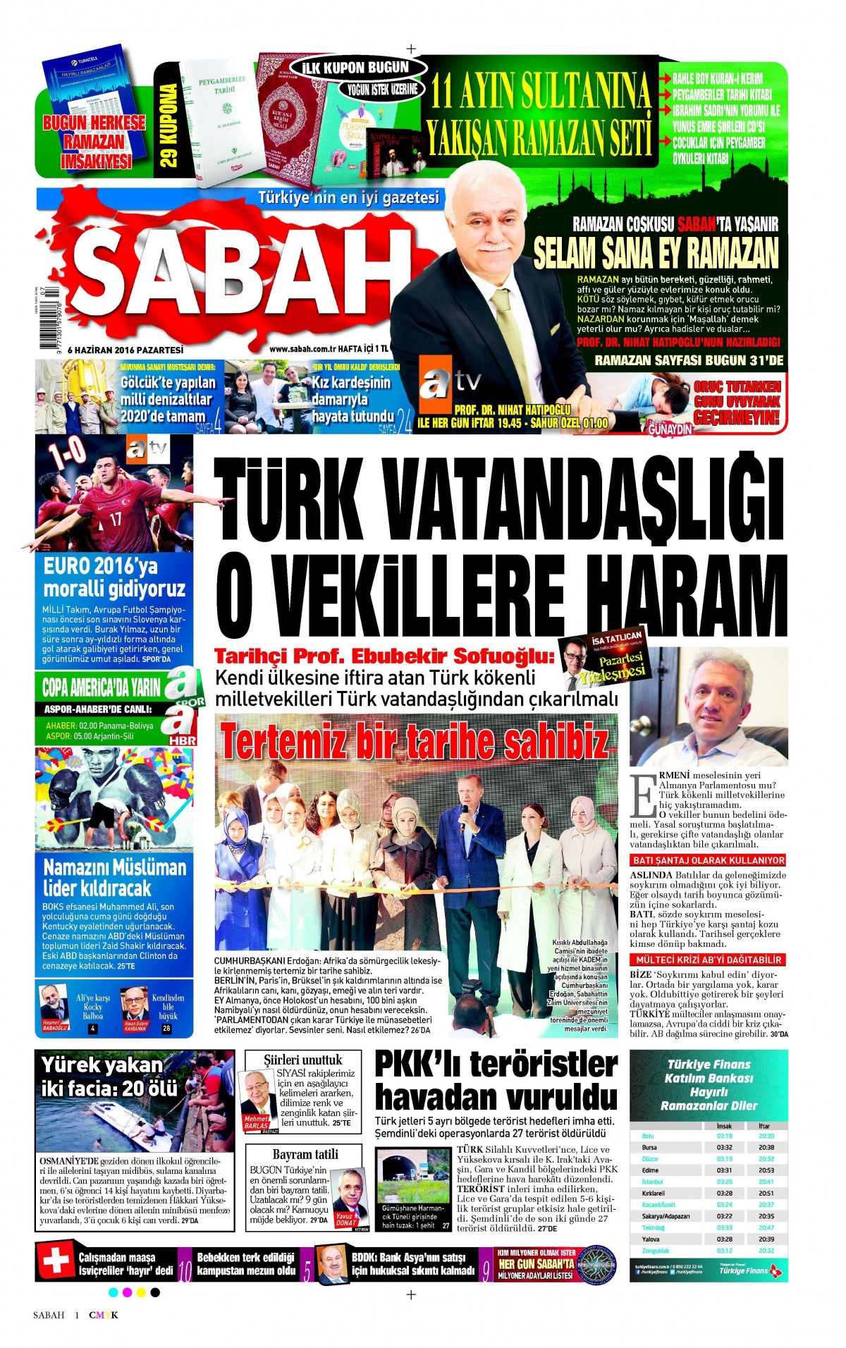 6 Haziran 2016 gazete manşetleri - 23