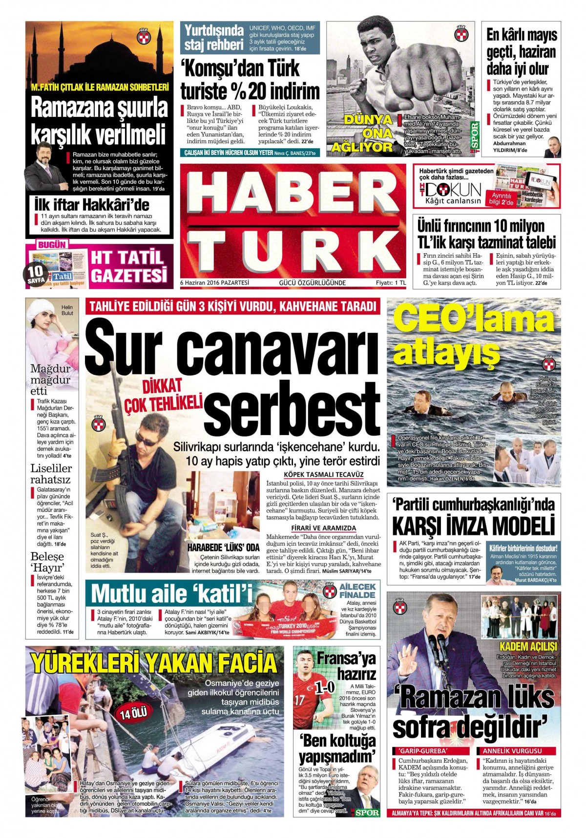 6 Haziran 2016 gazete manşetleri - 27