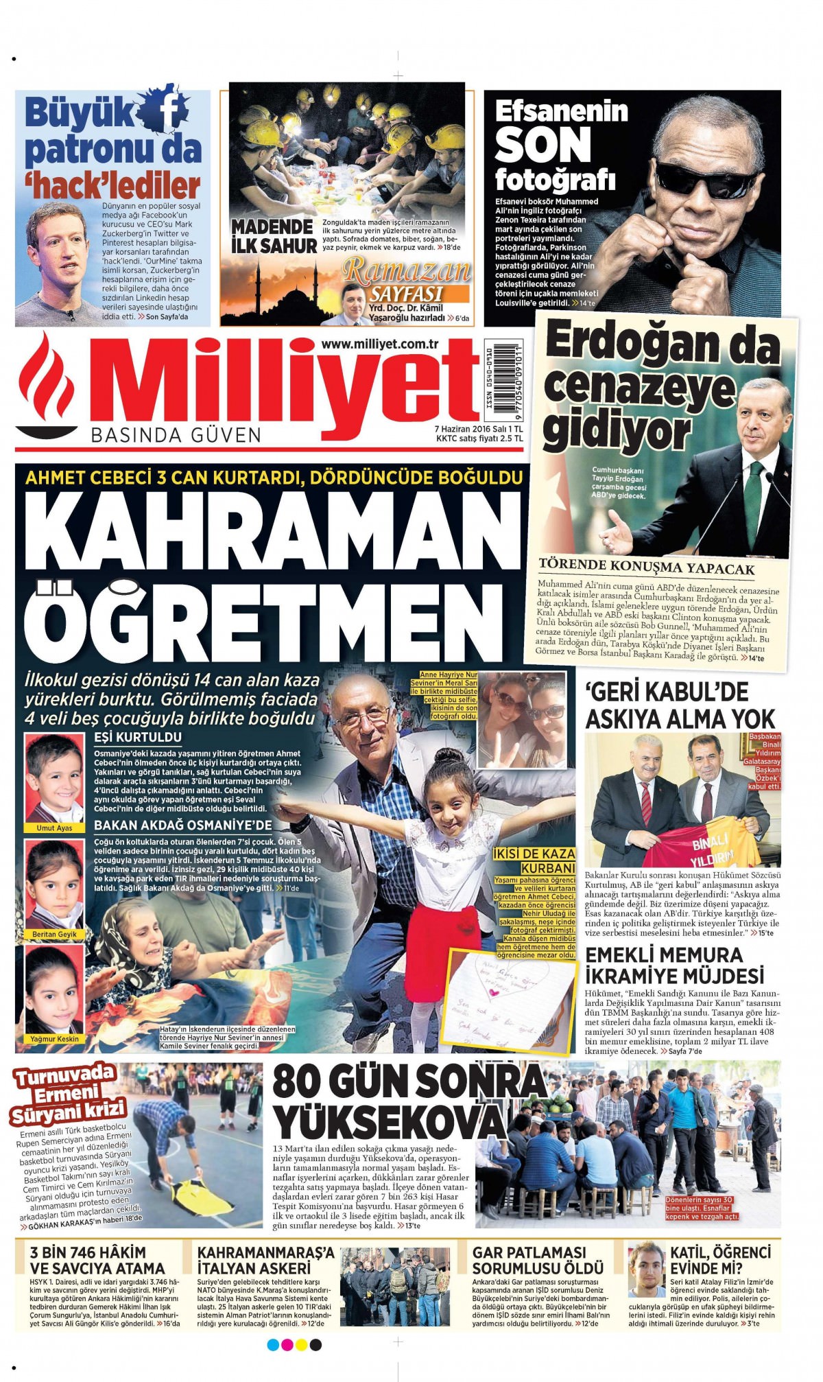 7 Haziran 2016 gazete manşetleri - 12