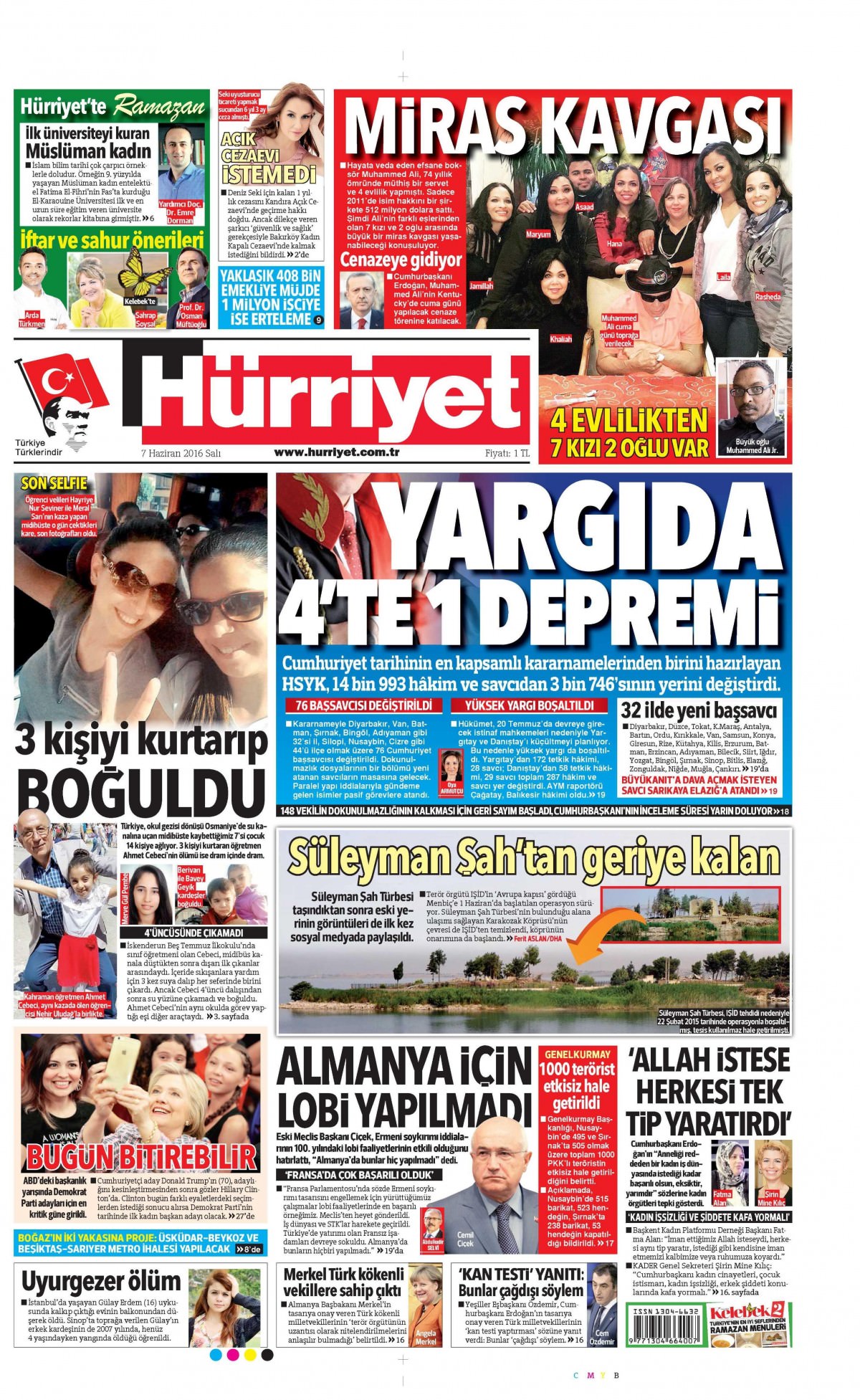 7 Haziran 2016 gazete manşetleri - 6