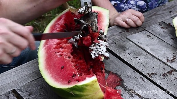 Karpuzun içine eritilmiş alüminyum dökülürse.. - 33