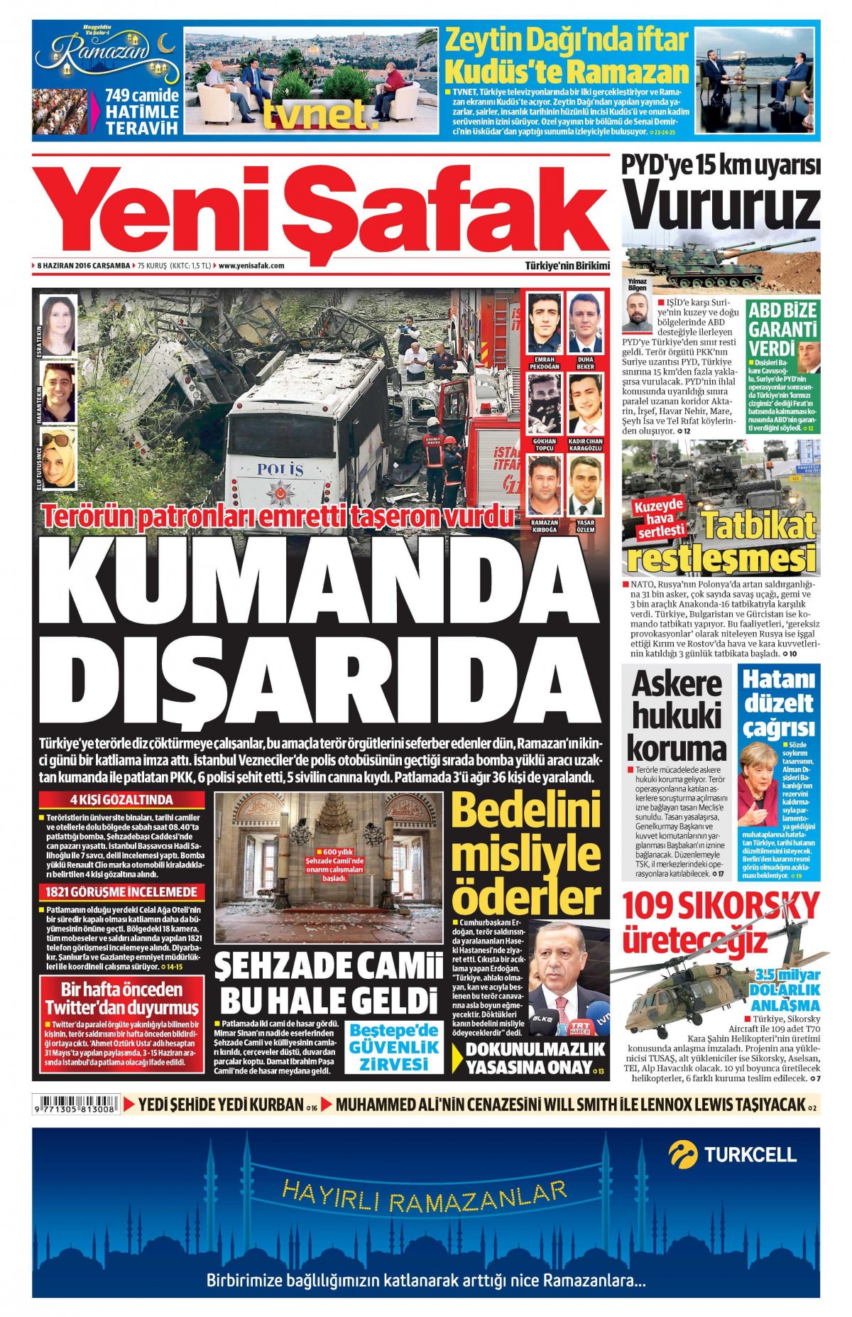 8 Haziran 2016 gazete manşetleri - 7