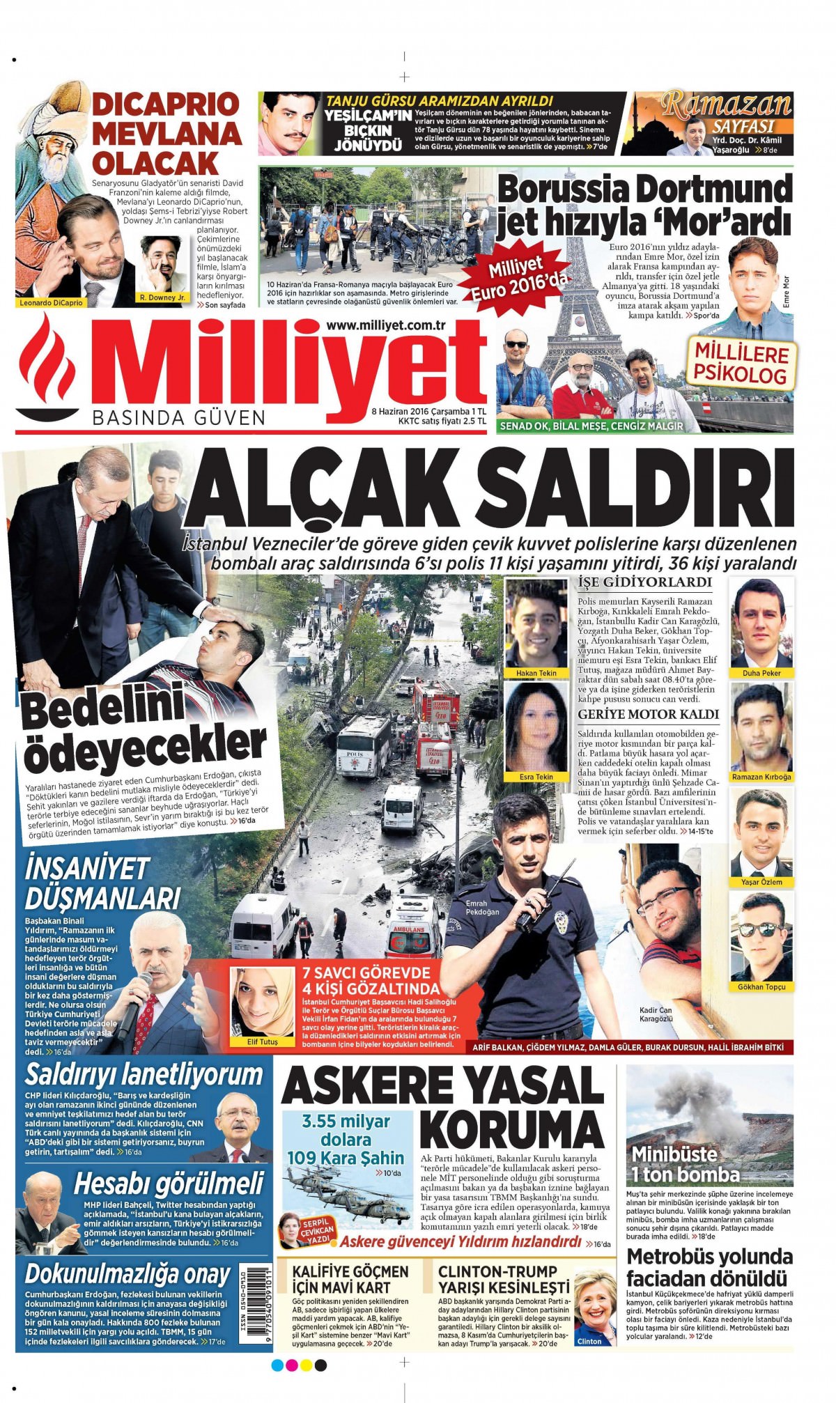 8 Haziran 2016 gazete manşetleri - 4