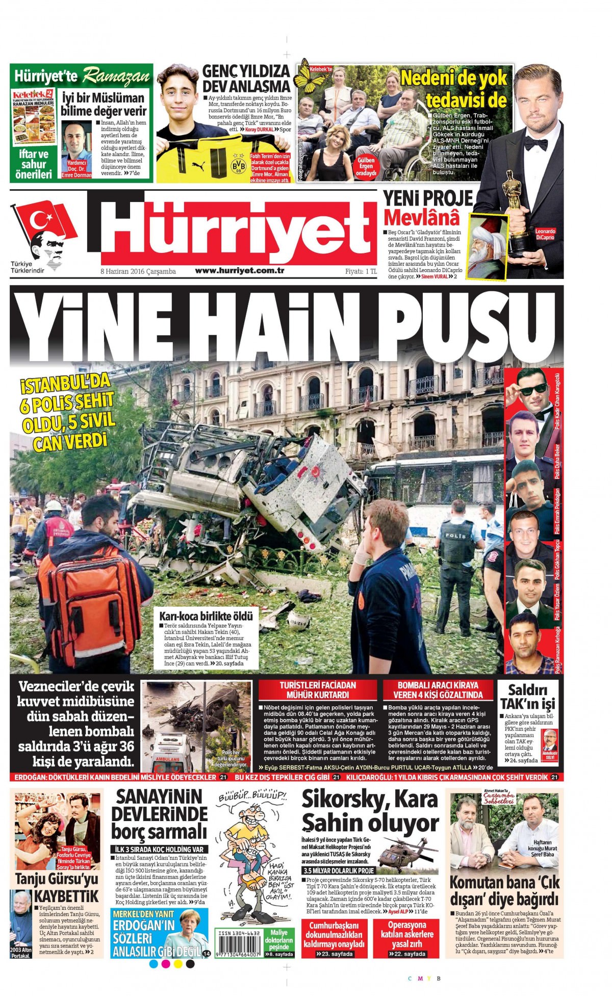 8 Haziran 2016 gazete manşetleri - 21