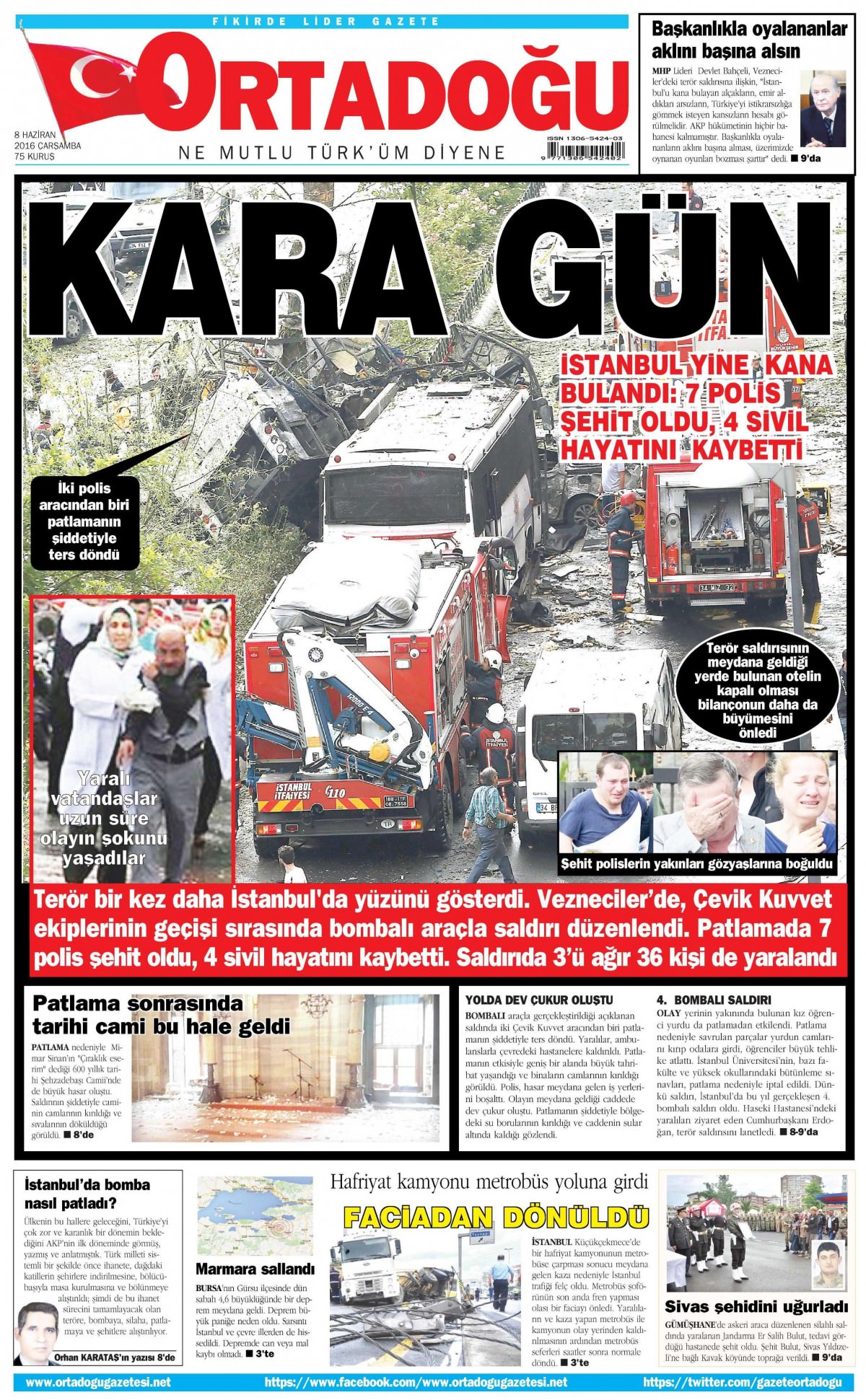 8 Haziran 2016 gazete manşetleri - 20