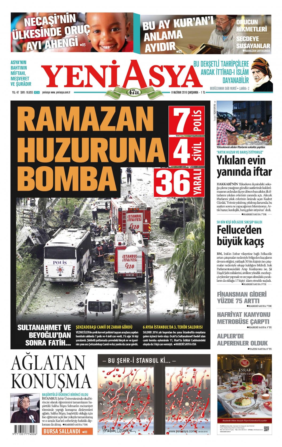 8 Haziran 2016 gazete manşetleri - 6