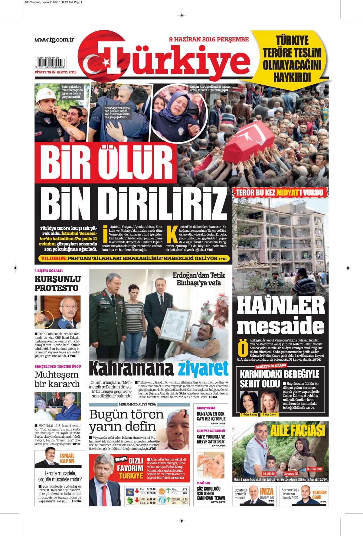 9 Haziran 2016 gazete manşetleri - 24